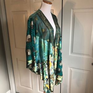 Floral Teal Kimono